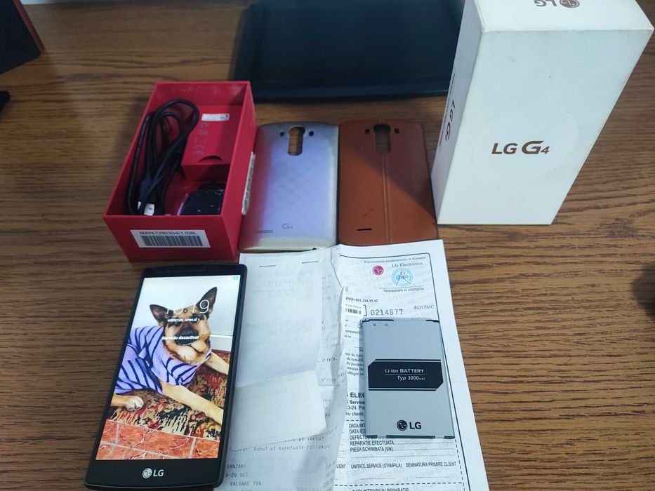 LG G4 liber retea la cutie incarcare wi-fi spate piele