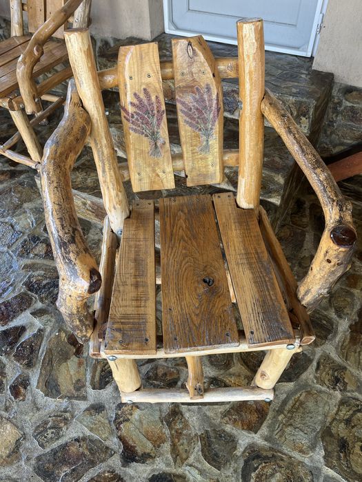 Mobilier terasa lemn masiv