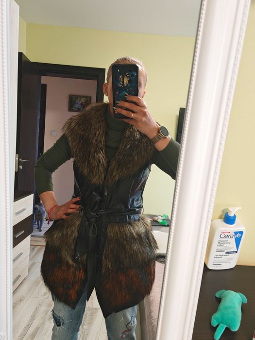 Дамски кожен елек Junona