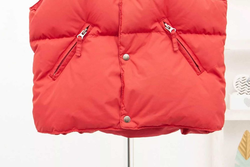 Napapijri оригинална детска грейка от пух червен пухен елек 6-7 г