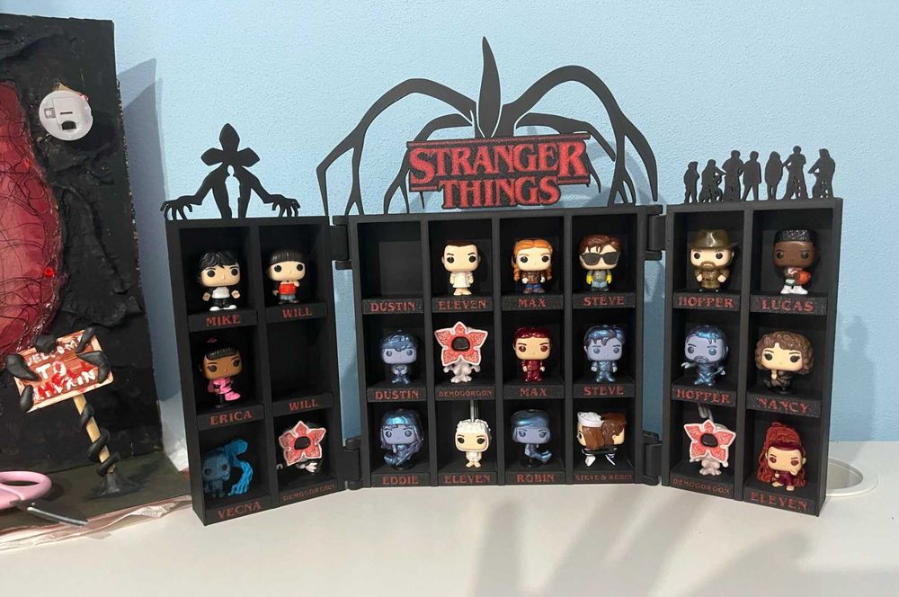 Suport Display pentru colectia kinder funko pop Stranger Things