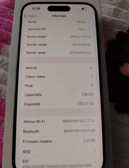 Iphone 15 Pro 98% Bateria 256GB