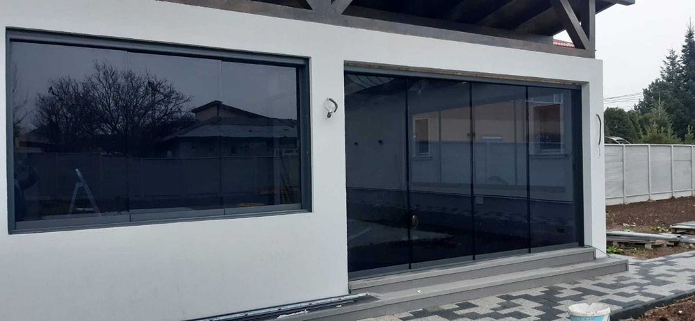 Pergola bioclimatica/ inchideri sticla securizata / ghilotina