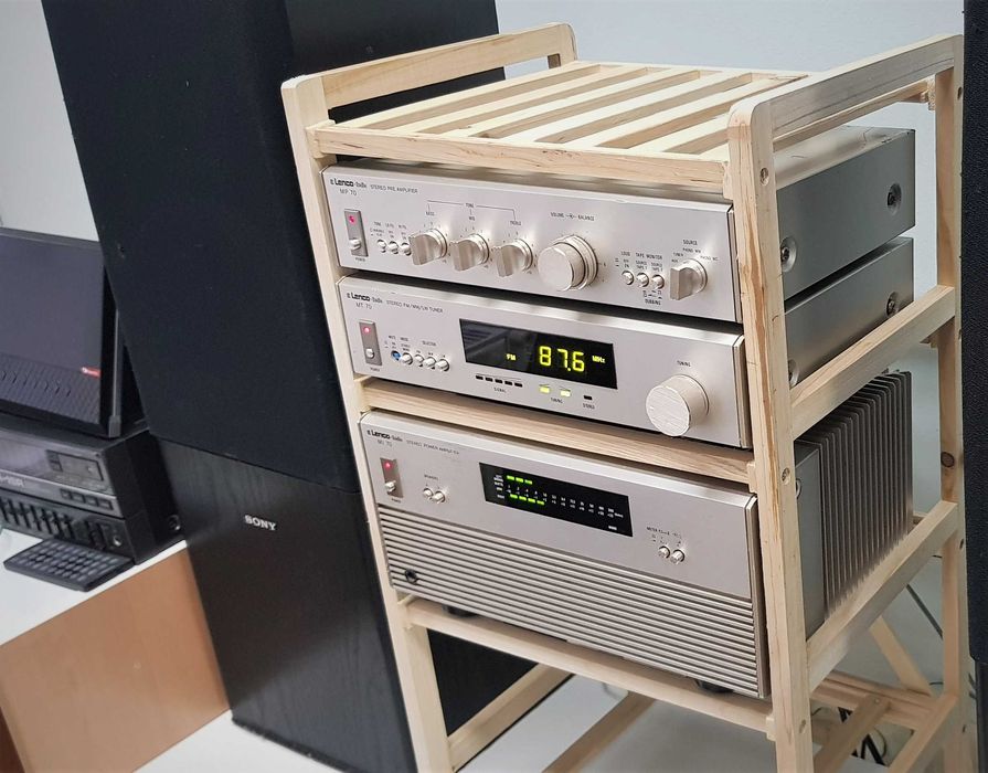 Rare Vintage Lenco Italia Amplificator MI 70 + Pre MP 70 + Tuner MT 70 – Power Linie Amplificare