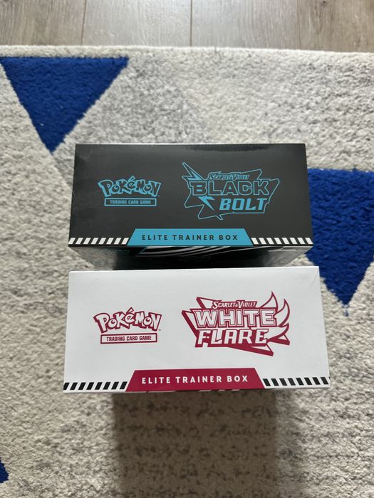 Pokémon TCG Scarlet & Violet – White Flare & Black Bolt Elite Trainer Box – Set 2 bucăți