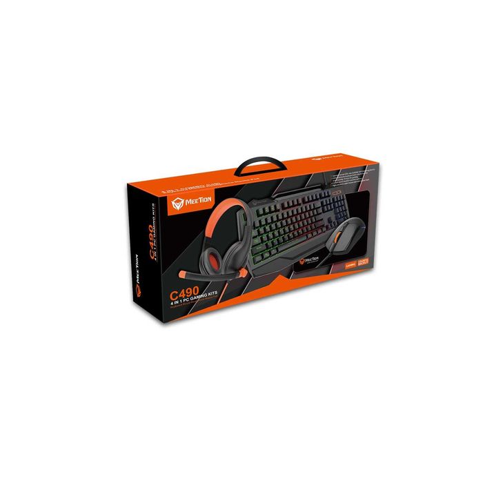 ! Комплект Meetion C490 проводной игровой 4 в 1
