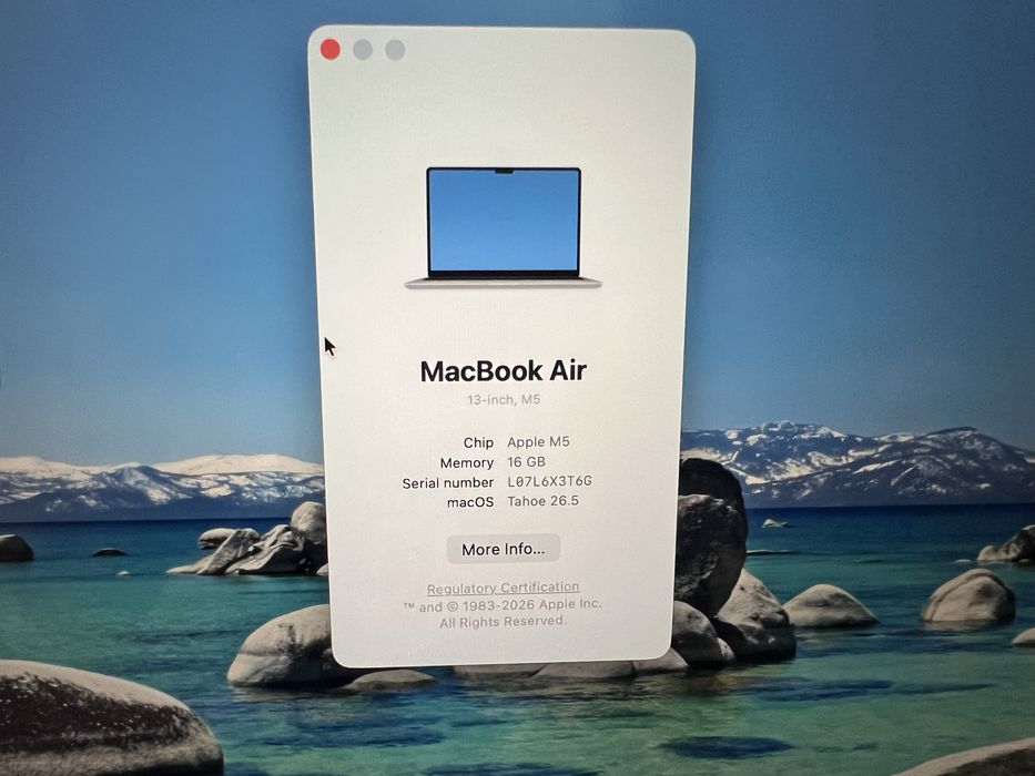 Apple MacBook Air (13‘ , M5) 512/16GB