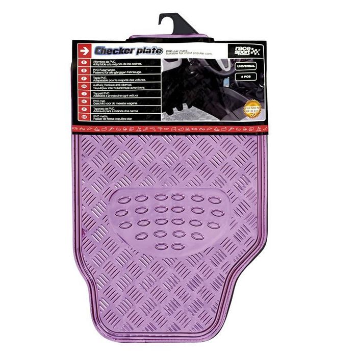 стелки за кола pvc alu look розови 4броя sumex apa 60рк