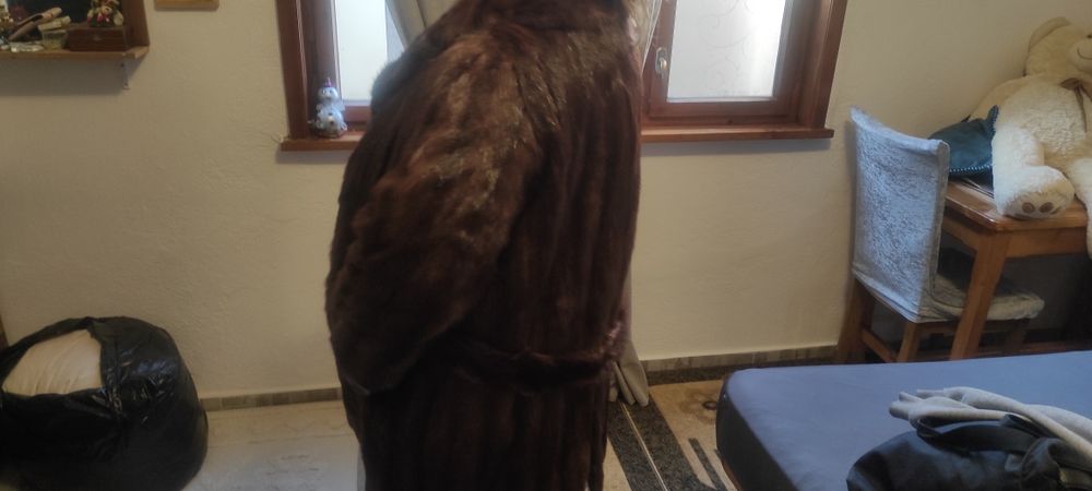 Кожено палто дамско