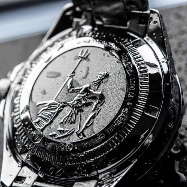 Швейцарские дайверские часы EDOX Neptunian, механика 1000 метров!