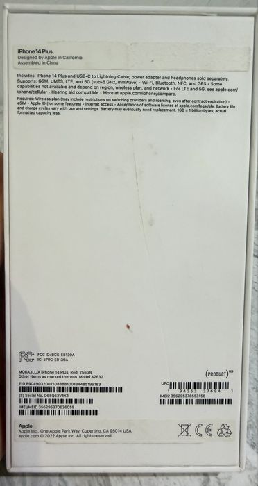 Айфон 14 плюс, 256гб