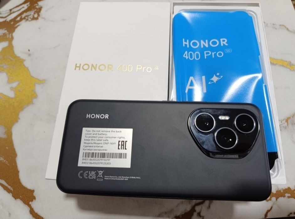Honor 400pro 12/512gb li full kamplekt xamma narsasi bor