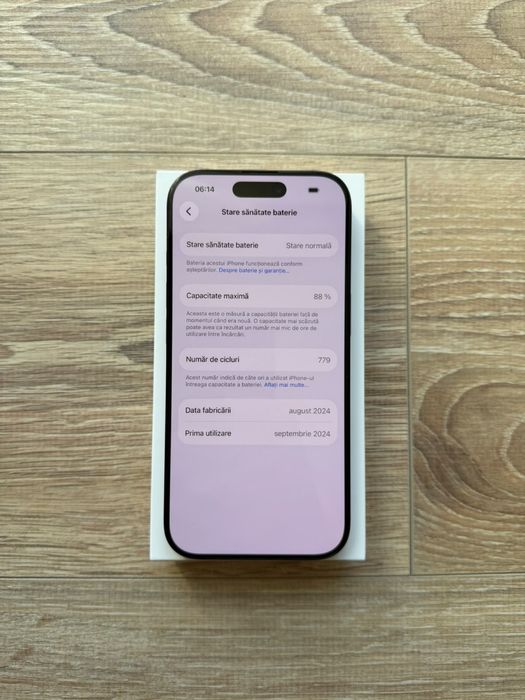Iphone 16 PRO, 128gb, bat.88% - negru