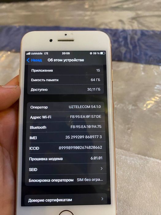 Iphone 8 holati ideal