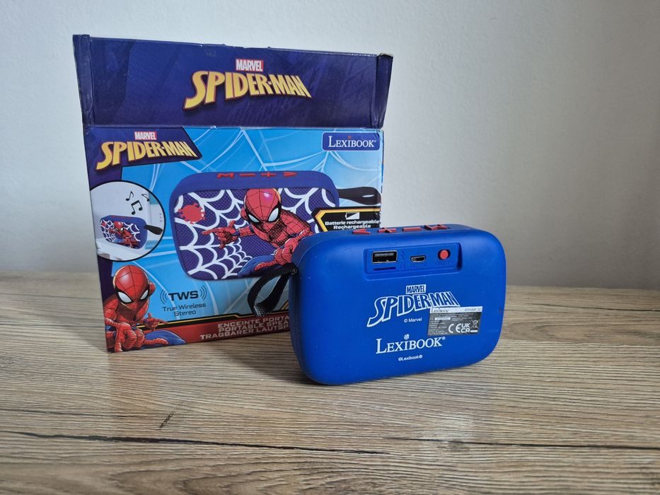 Boxă portabilă Lexibook - Spider-Man BT018SP, albastru /roșu