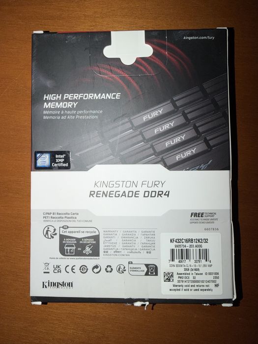 32 gb Ram kingston fury renegade