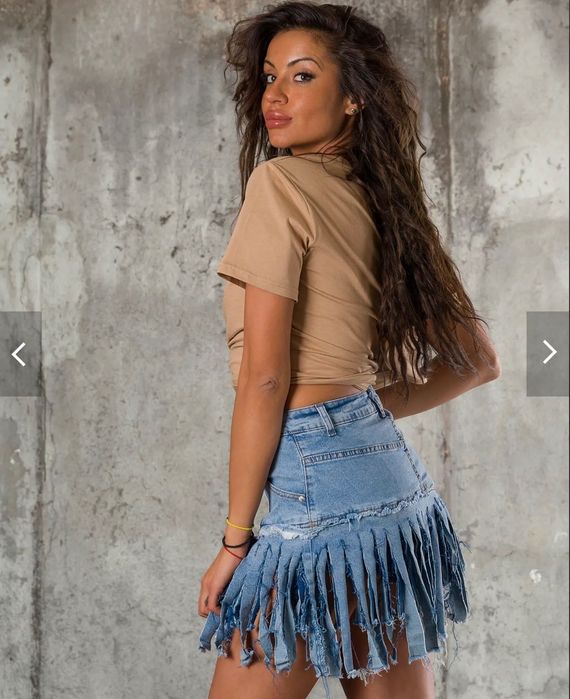 Пола-панталон MAIN CHARACTER, син цвят