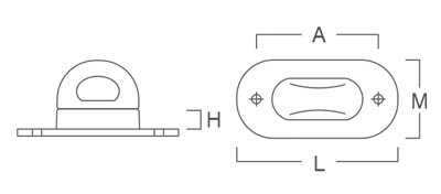Set 10 Bride rotative (butoni rotativi) compatibile cu capsele ovale 42 × 22 mm- Maro
