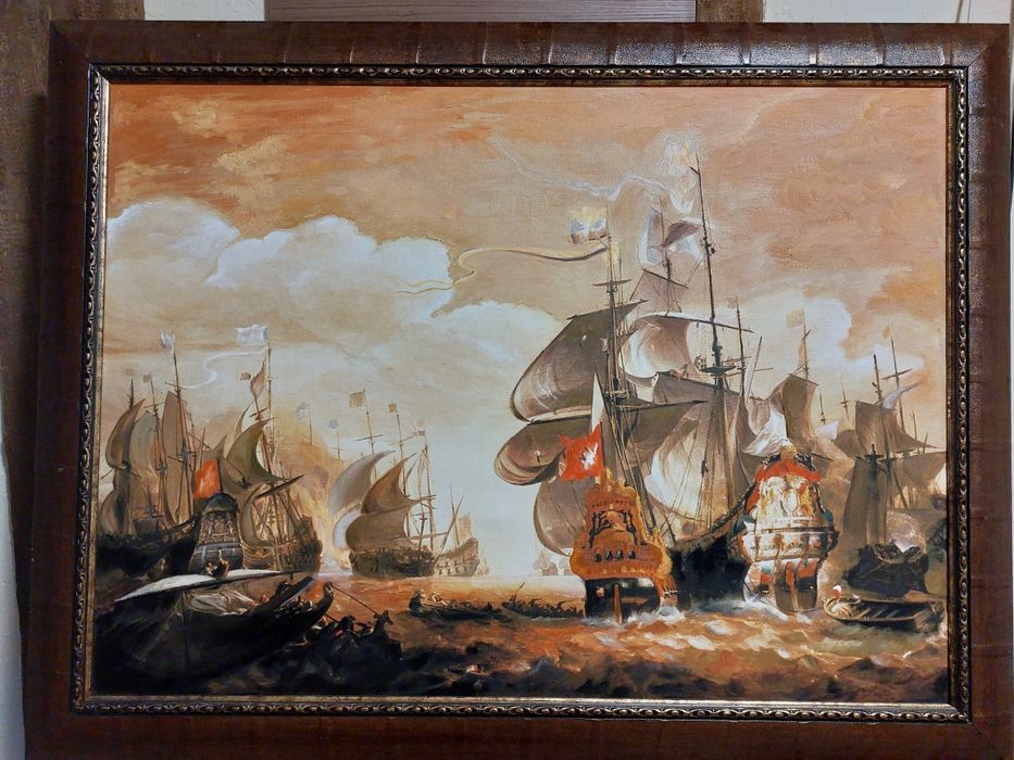 Картина репродукция  Кораби 110х84