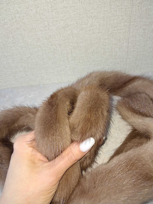 Curea de nurcă / vizon culoare bej sable
