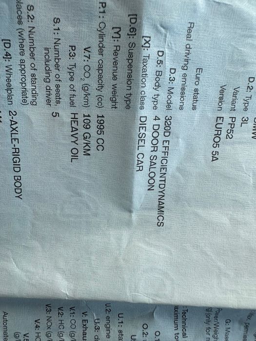 Bmw FL 320d 184cp Eficient Dynamics Euro5 stare perfectă volan dreapta