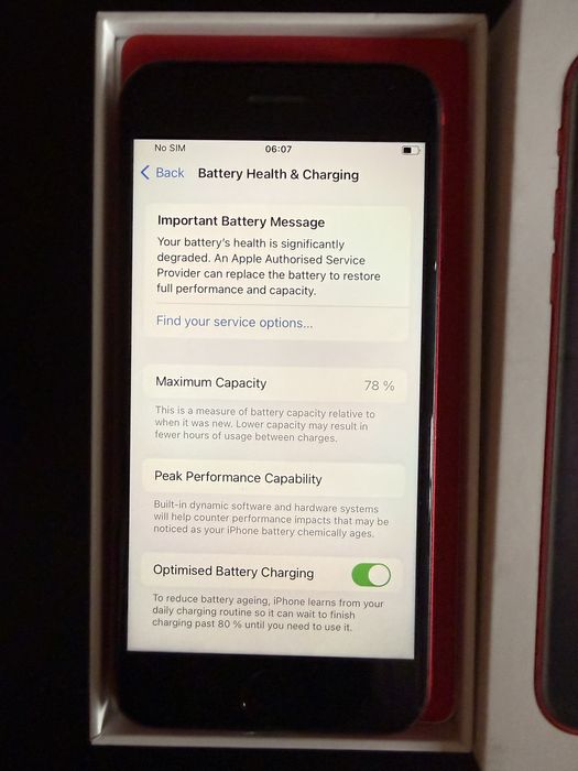 Iphone SE 128gb 78% запазен