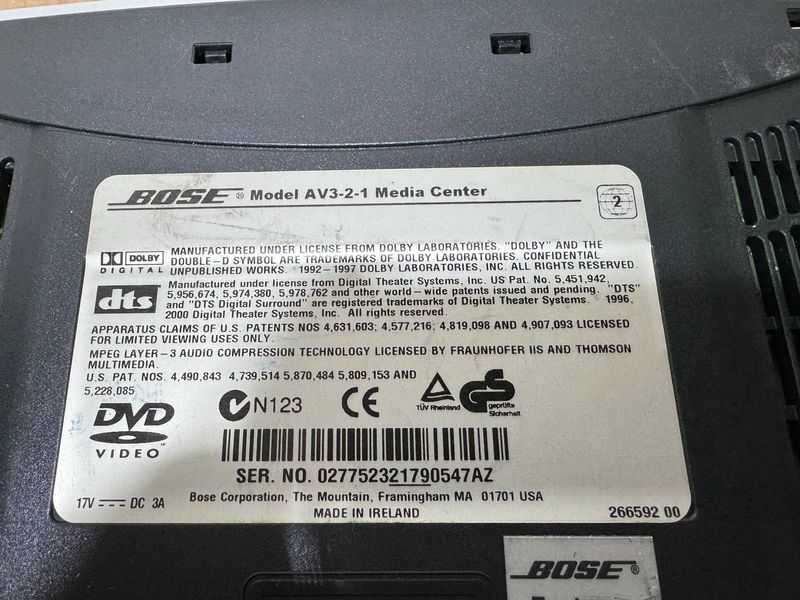 Аудио система - Bose 3-2-1