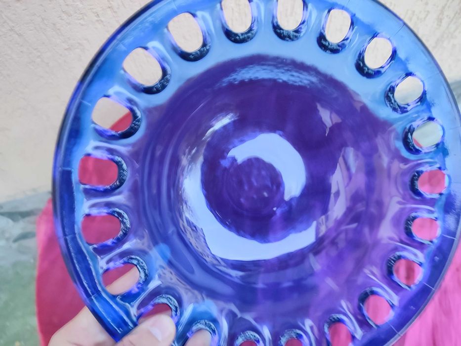 Fructieră sticlă masivă