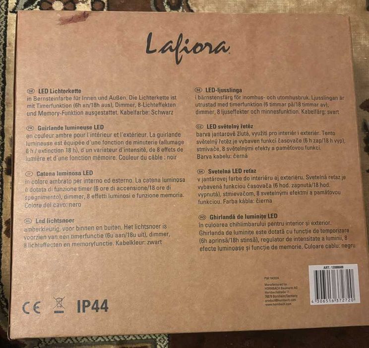 Ghirlanda LED Lafiora 1000 LED-uri,30M- Classic Warm