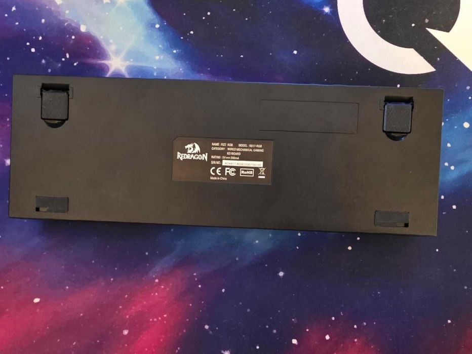 Tastatură Gaming Redragon Fizz K617 RGB – Switch-uri Reînnoite + Cablu Qwerty Key + Switchuri EXTRA