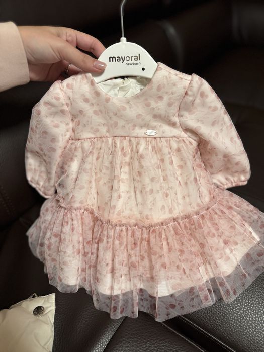 Рокля за новородено 60 см Mayoral