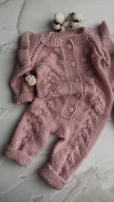 Комбинезон детский вязаный