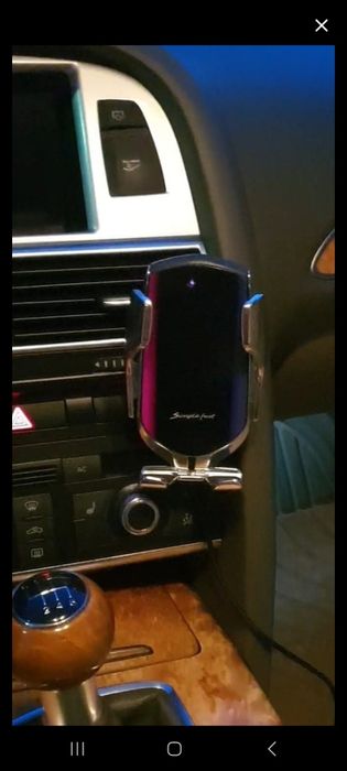Încărcător AUTO Wireless 10 W, argintiu