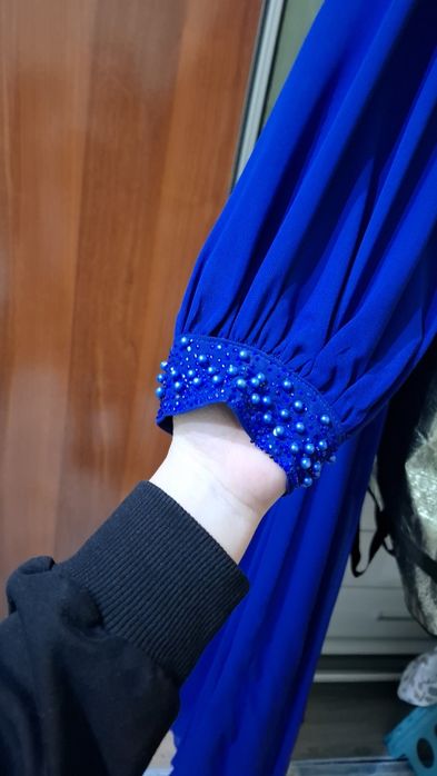 Турецкая платье  синий очень хорошый