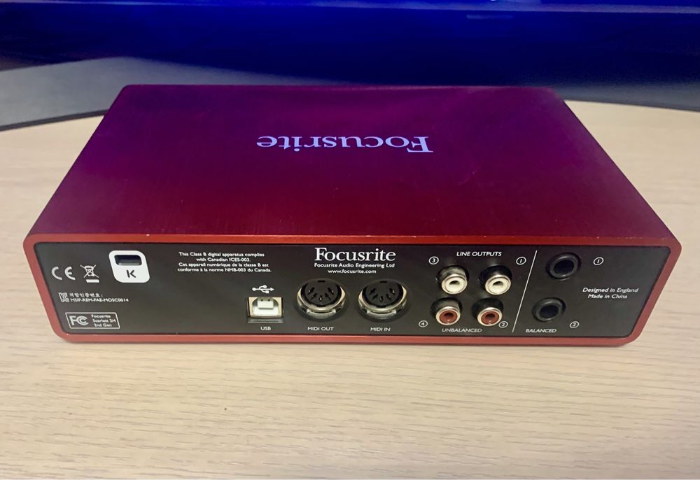 Focusrite 2i4 2gen