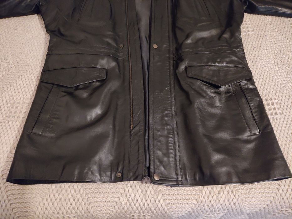 Кожена мъжка полушуба