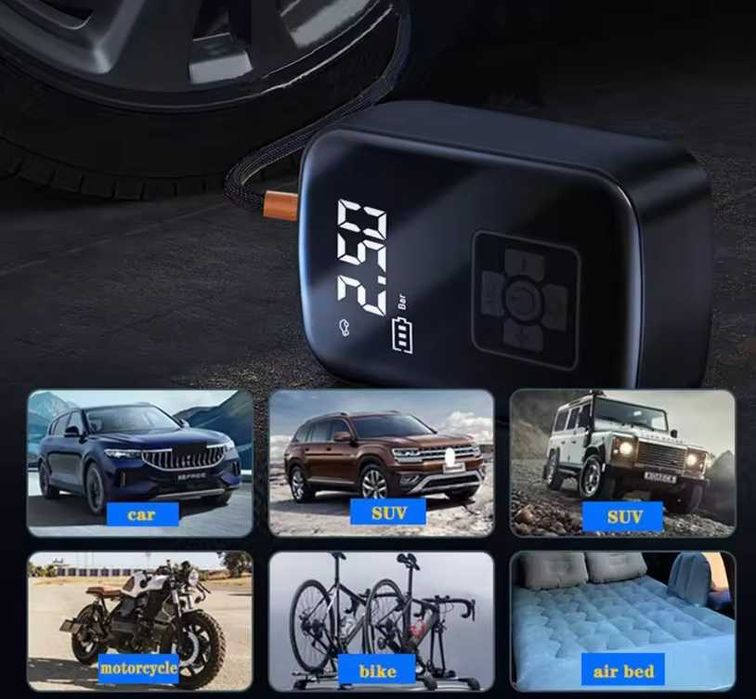 Мини компресор за гуми 12V