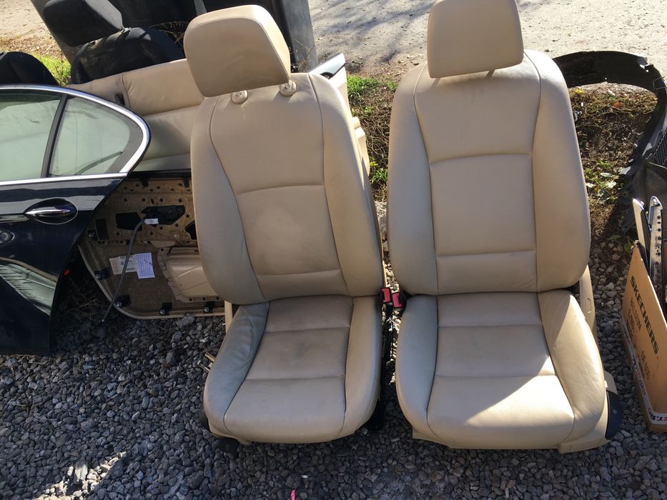 Scaune piele interior bmw seria 5 f10 an 2011 cu incalzire