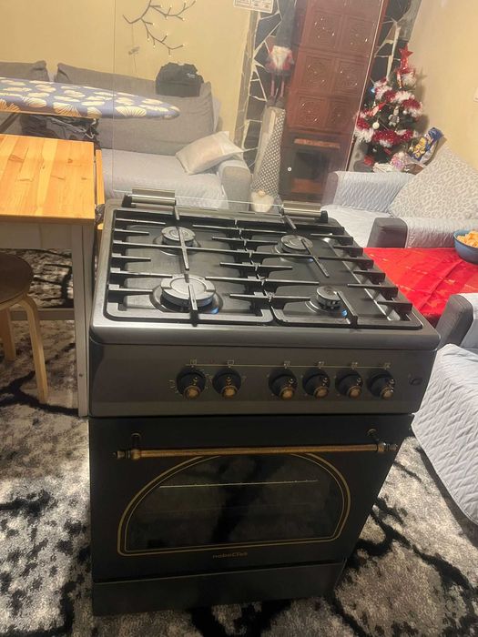 Aragaz rustic NobelTek NLT, Plita gaz, Cuptor electric