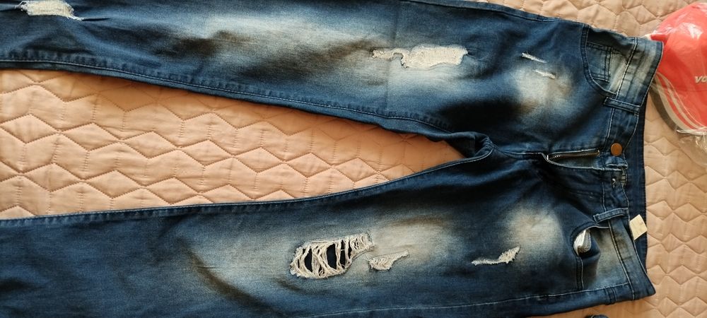 Дамски сини дънки