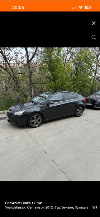 Chevrolet cruz с газова система