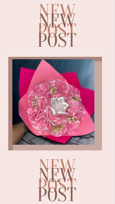 Buchete din satin, personalizate