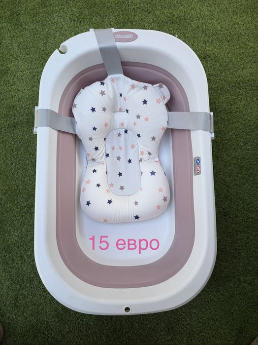 Бебешко корито Chipolino сгъваемо и със стойка с подложки