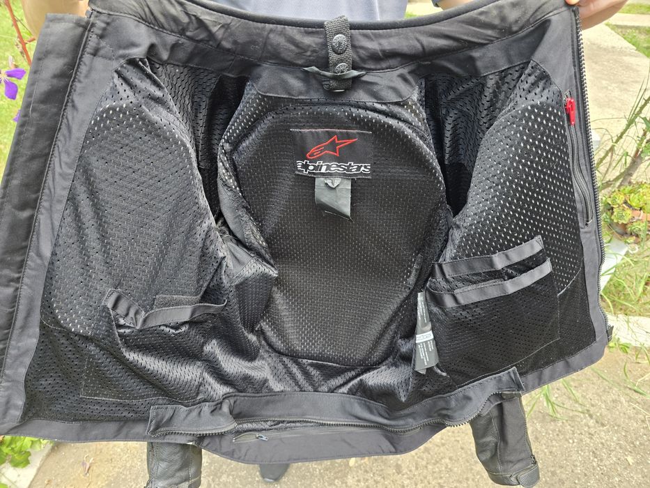 Geaca moto piele ALPINESTARS 50 M monster energy