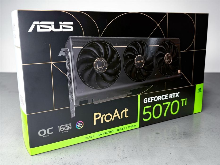 Видео карта ASUS ProArt GeForce RTX 5070 Ti OC 16GB GDDR7 ЧИСТО НОВА!