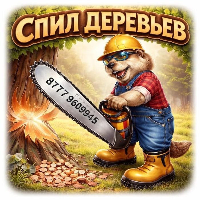 Спил деревьев, санитарная обрезка веток, кронирование