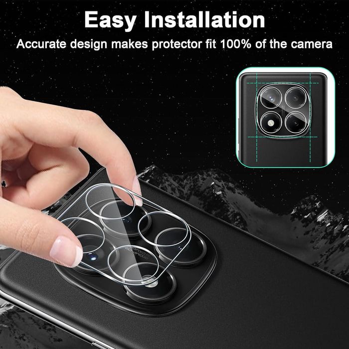 Стъклен протектор за камера за xiaomi redmi note 14 pro 5g