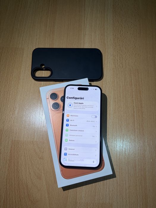 iPhone 16 Black Titanium,Garanție, 5G 128 GB, 17 Air, 12 Pro