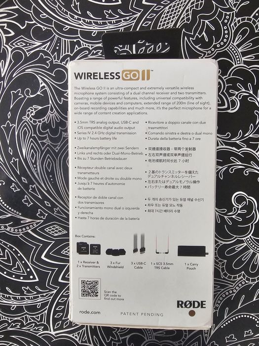 Microfon Wireless RØDE Wireless GO II – NOU, Sigilat, Set complet!