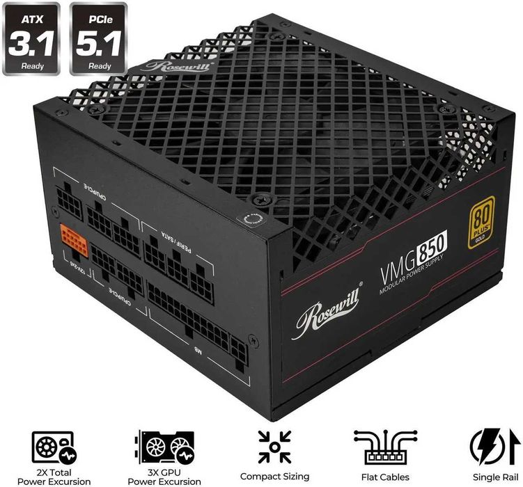 Блок питания Rosewill VMG 850W 80+ Gold,